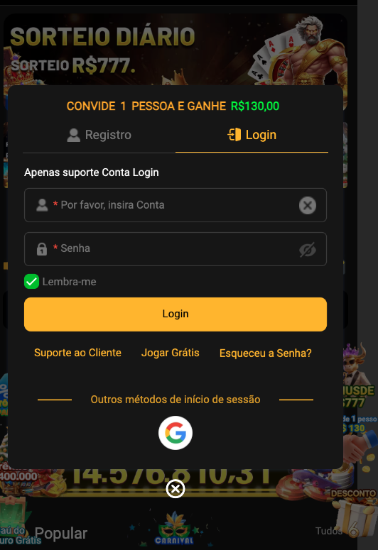 Aplicativo móvel 777full